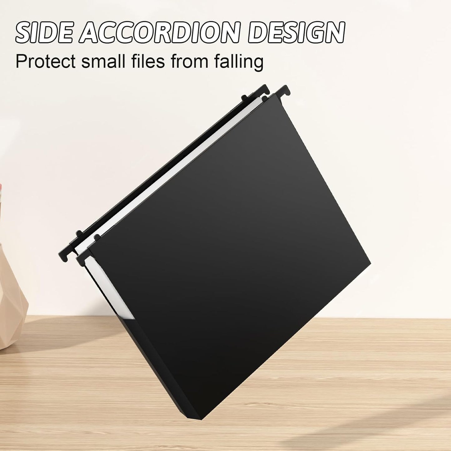 Plastic Extra Capacity Hanging File Folder Letter Size,12 Pack Reinforced Expandable Hanging Folders,Heavy Duty 2 Inch Expansion,Adjustable Tabs,Hanging Organizer Designed for Bulky Files(Gray)