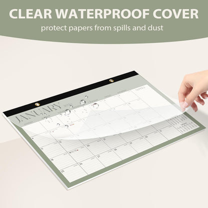 2026 Desk Calendar, Large Desktop/Wall Monthly Calendar (Jan. 2026 - Jun. 2027) 17'' x 12'' School Year Desk Planner for Teacher Family School Office Supplies