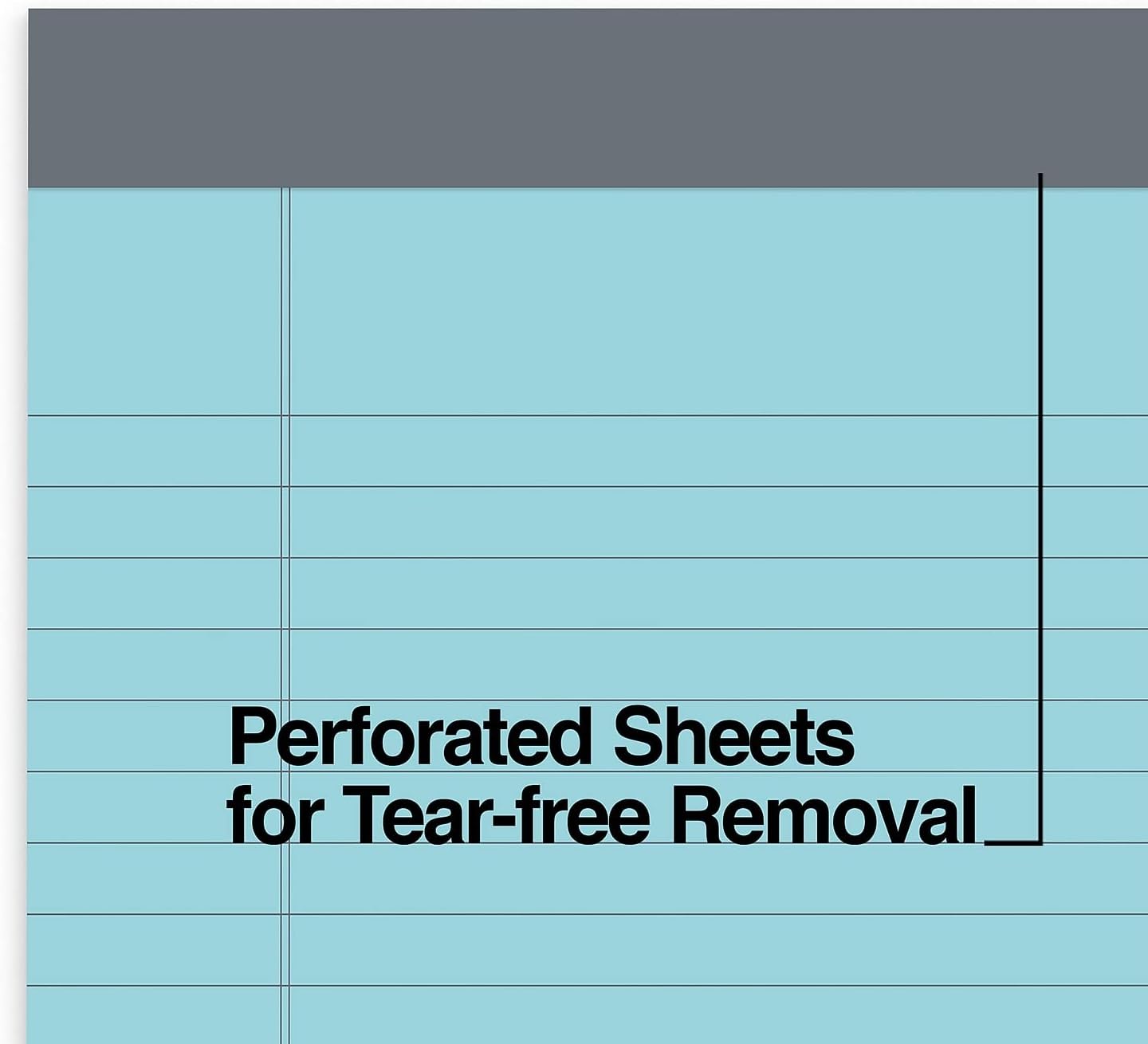 TRU RED Notepads, 8.5” x 11.75”, Wide Ruled, Canary, 50 Sheets/Pad, 12‑Pack