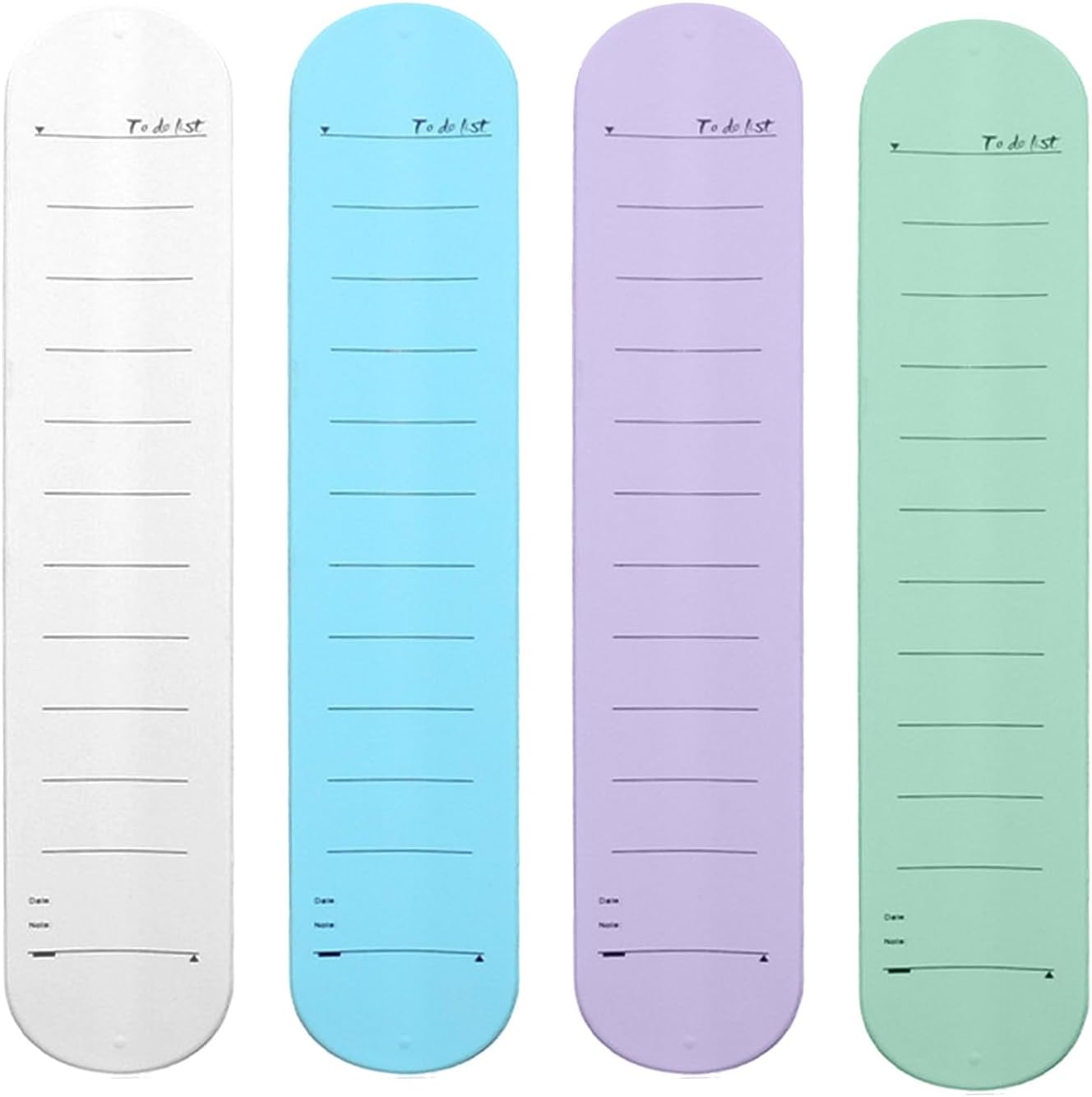 Wrist Notepad 4-Pack, Silicone Memo Wristbands, Reusable Reminder Bracelet Erasable Write-On Band, Waterproof Notepad Wristbands for Daily Tasks Lists