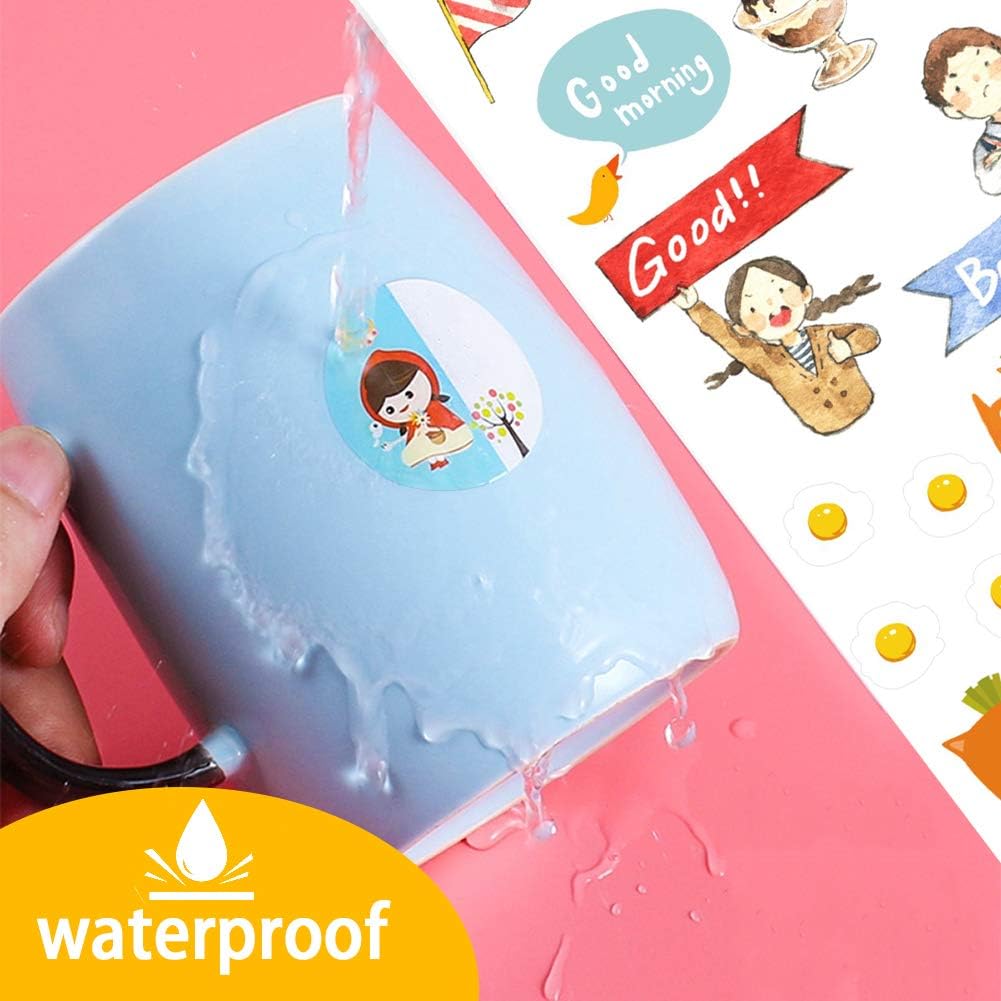 Printable Vinyl Sticker Paper for Inkjet and Laser Printer - Glossy White - 21 Waterproof Decal Paper Self-Adhesive Sheets 8.5"x11"- Dries Quickly and Holds Ink Beautifully