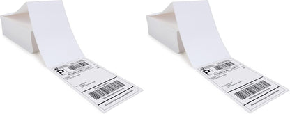 L LIKED 200 4x6 Thermal Labels Fanfold, Direct Thermal Shipping Labels - Perforated and Strong Adhesive