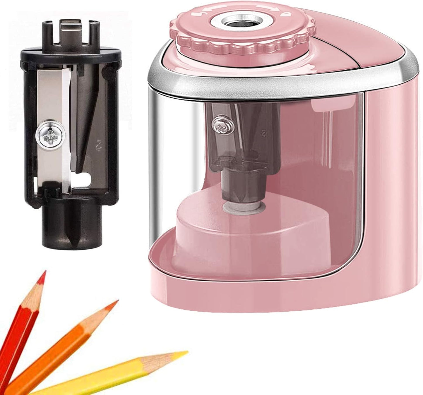 Aogwat Pencil Sharpener Electric Pencil Sharpener for Kids, Blade to Fast Sharpen, Suitable for No.2/School/Classroom/Office/Home (Black)