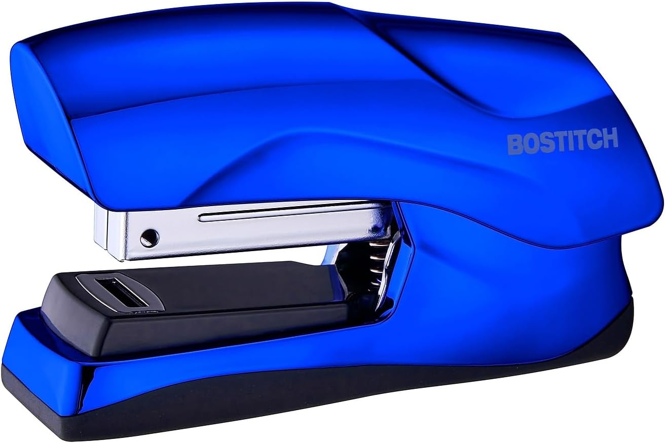 Bostitch Office Heavy Duty Stapler, 40 Sheet Capacity, No Jam, Half Strip, Fits into the Palm of Your Hand, For Classroom, Office or Desk, Black
