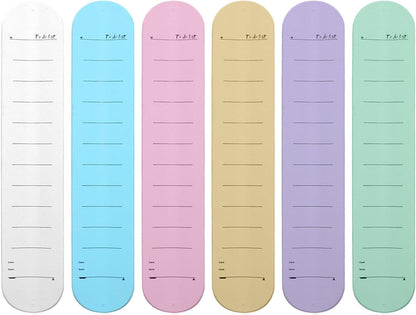 Wrist Notepad 6-Pack, Silicone Memo Wristbands, Reusable Reminder Bracelet Erasable Write-On Band, Waterproof Notepad Wristbands for Daily Tasks Lists