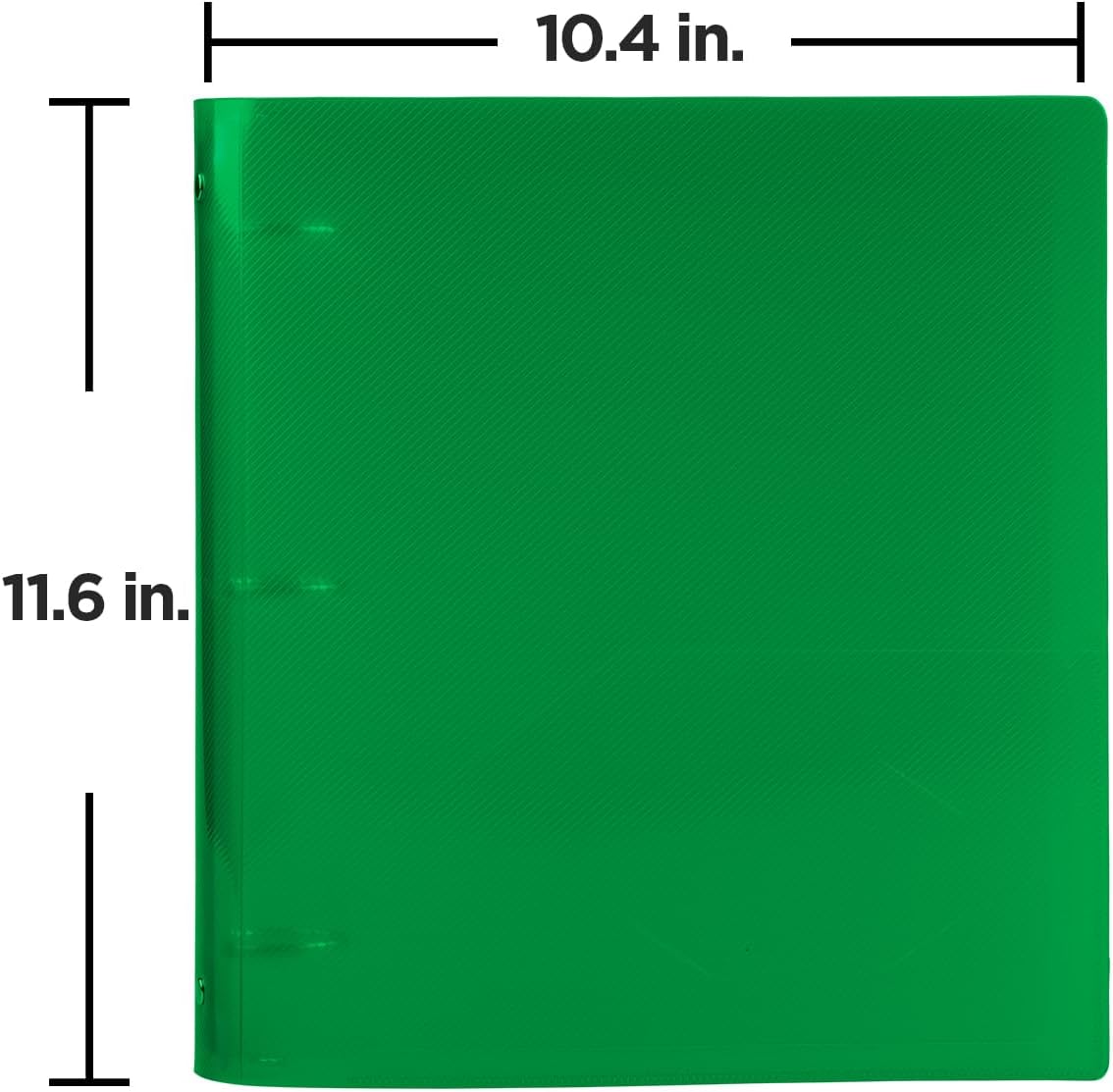 JAM PAPER Plastic 0.75 inch Binder - Clear 3 Ring Binder - Sold Individually