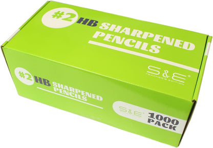 S & E TEACHER'S EDITION 360pcs Pre-sharpened Pencils with eraser top, No.2 pencils #2 HB pencil, Golf, Classroom, Pew, Back to school, 360 pcs/box
