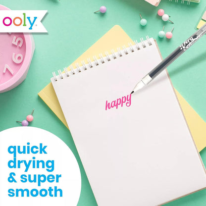 Ooly Scented Yummy Yummy Glitter Gel Pens Set of 12-1.00mm NIB Scented Glitter Pens for Kids and Adults, Art and Stationery Supplies