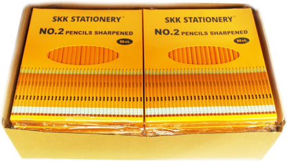 SKKSTATIONERY 360pcs Pre-sharpened Pencils with eraser top, No.2 Wood Pencils Bulk #2 HB pencils Yellow HB Pencil Sketching Drawing Back to School Teacher Supplies 360 counts per box