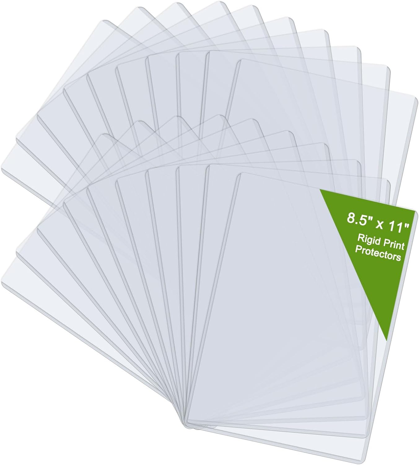 8.5" x 11" Hard Plastic Sheet Protectors, Rigid Clear Waterproof Protectors, Paper Sleeves Photo Plastic Sleeves (14 Pack)