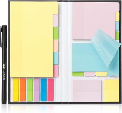 Mr. Pen- Sticky Notes Set, 410 Pack, Ruled, Dotted & Blank Notes with 150 Index Tabs, Divider Sticky Pads for Bible Study, Office, School, Planning, Journaling & Organization