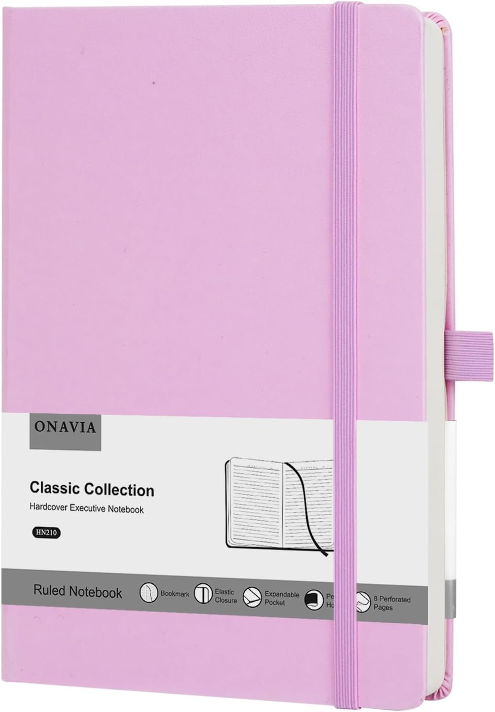 ONAVIA Lined Journal Notebooks for Work, Travel, College, A5 Size 100 GSM Thick Paper, Classic Ruled Journaling Notebook, Hardcover Notepad for Writing 160 Pages, 5.5 x 8.3 inch, Royal Blue
