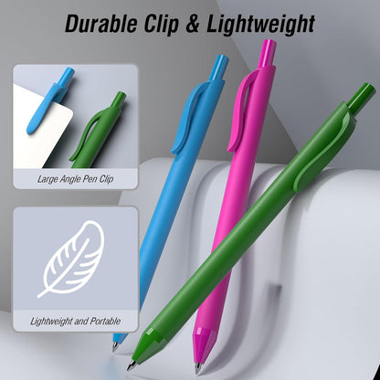 Bulk Pens - 108 Pack Black Pens 1.0MM Medium Point Ballpoint Pens, Smooth Writing No Bleed Retractable Ball Point Pen (Black)