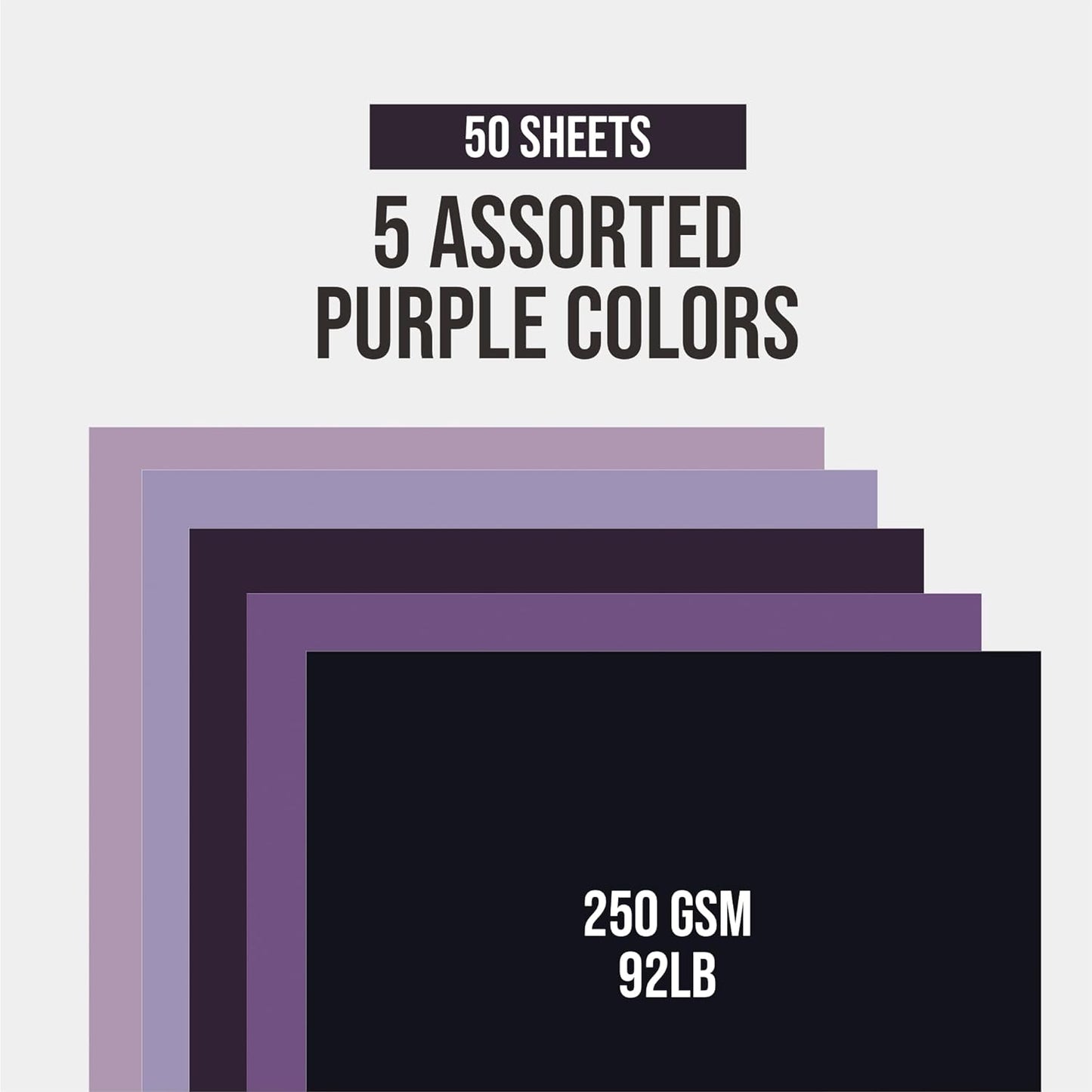 BearBoss Brown Cardstock Paper 8.5x11 50 Sheets, Heavyweight 92lb Cover for Crafts DIY Cards Making