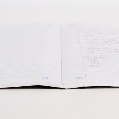 Five Star Composition Books + Study App, 4 Pack, College Ruled Paper, 9-3/4" x 7-1/2", 80 Sheets, Anti-Microbial, Black, Red, Green and Blue (850070A-ECM)