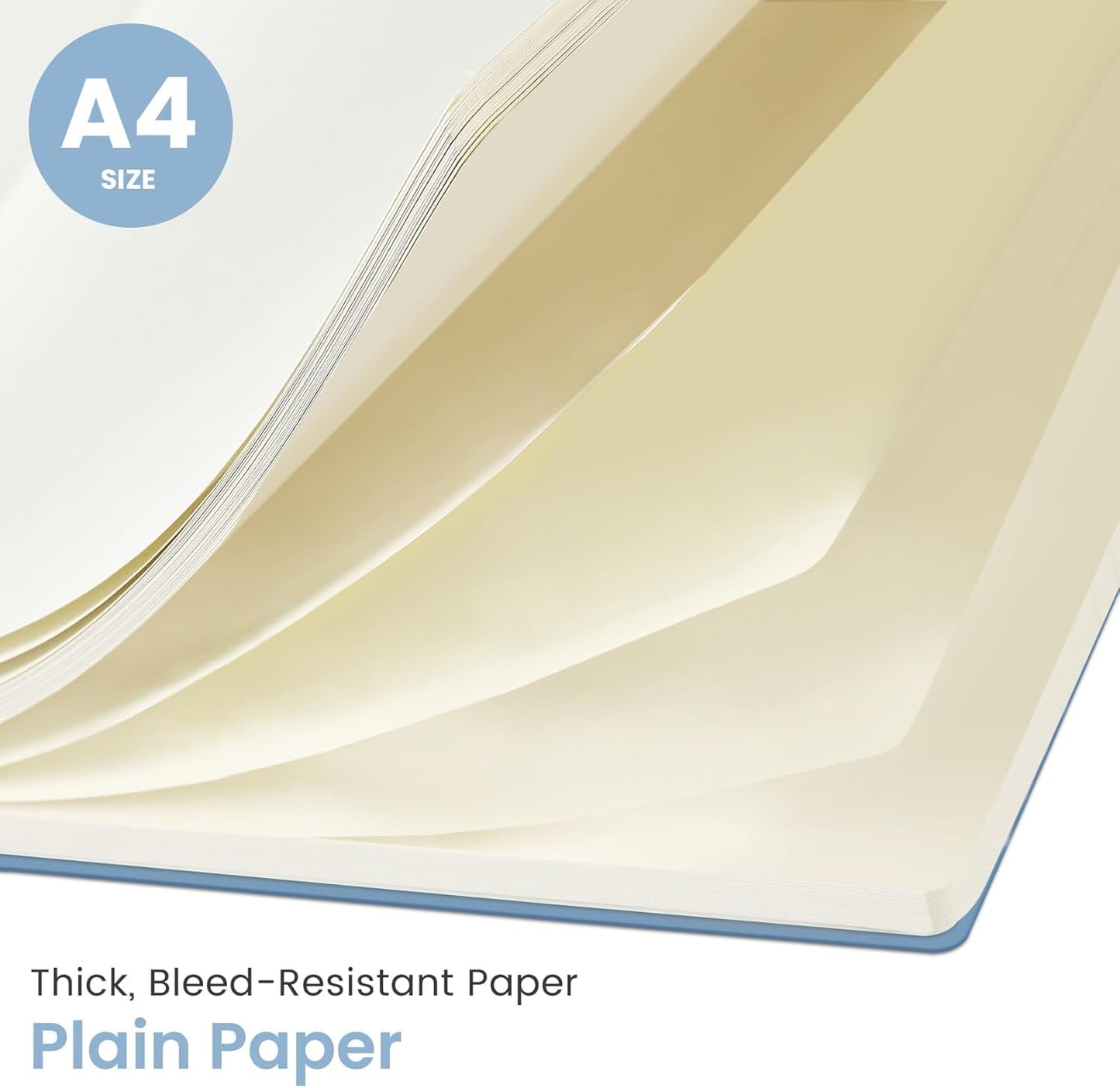 Taja Spiral Lined Notebook, 8.5"x11" Notebooks for Work, Large A4 Journal for Women & Men, College Ruled Journaling Notebook for Writing, Plastic Cover Spiral Journal, Green