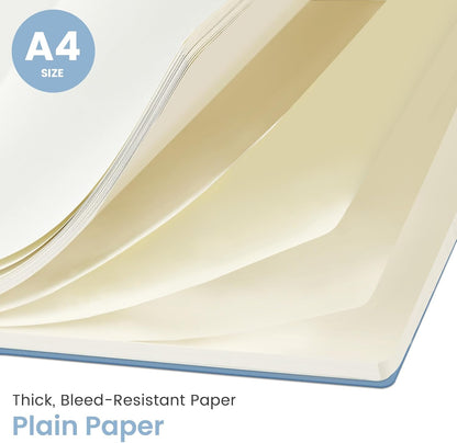 Taja Spiral Lined Notebook, 8.5"x11" Notebooks for Work, Large A4 Journal for Women & Men, College Ruled Journaling Notebook for Writing, Plastic Cover Spiral Journal, Green