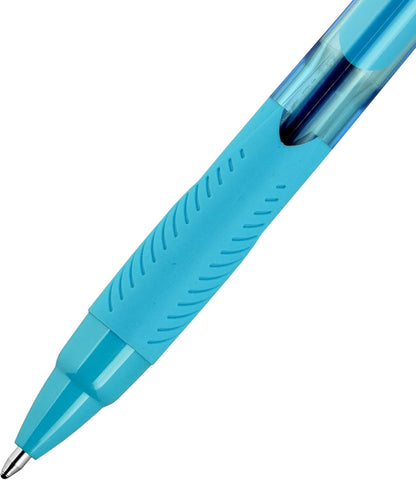 Uni-Ball Jetstream Elements Ballpoint Pen, Medium Point (1.0mm), Blue Ink, 6 Pens