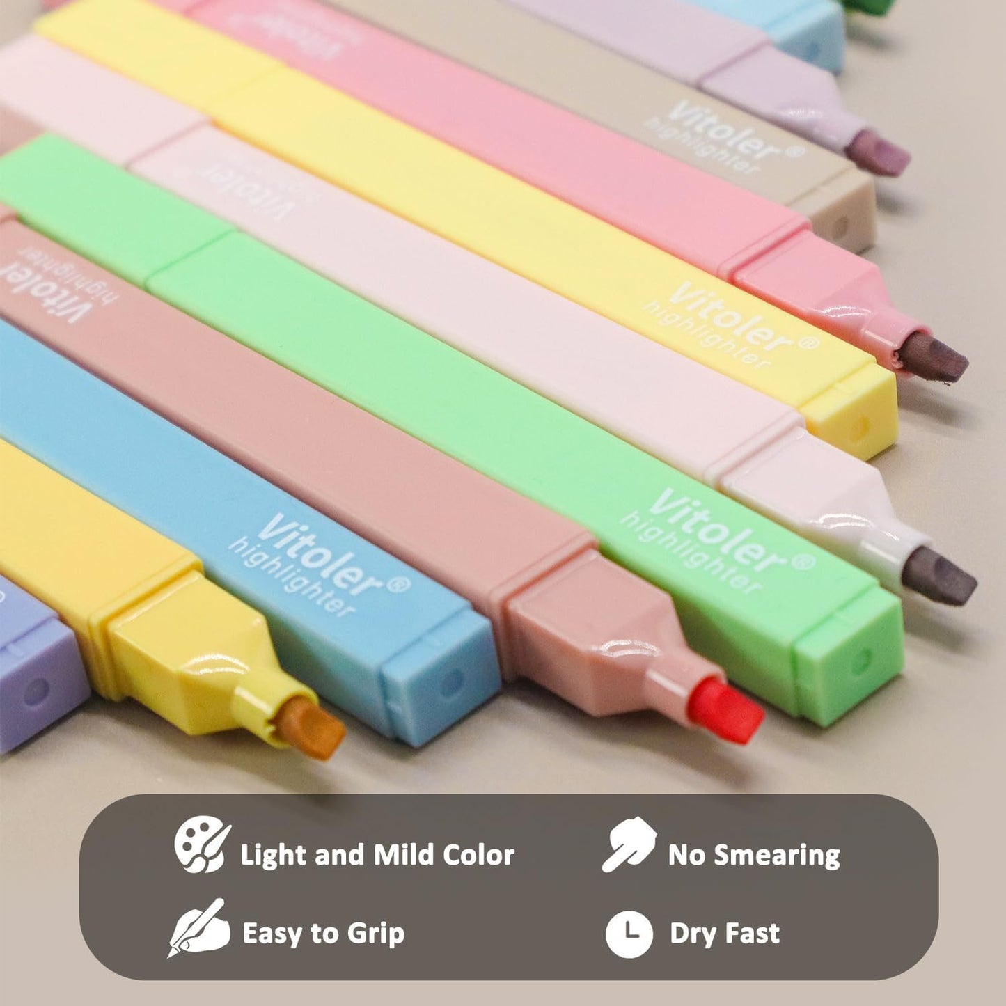 Highlighters, 8 Colors Chisel Tip Highlighters, No Bleed Bible Highlighters for Journaling Planner Notes Supplies