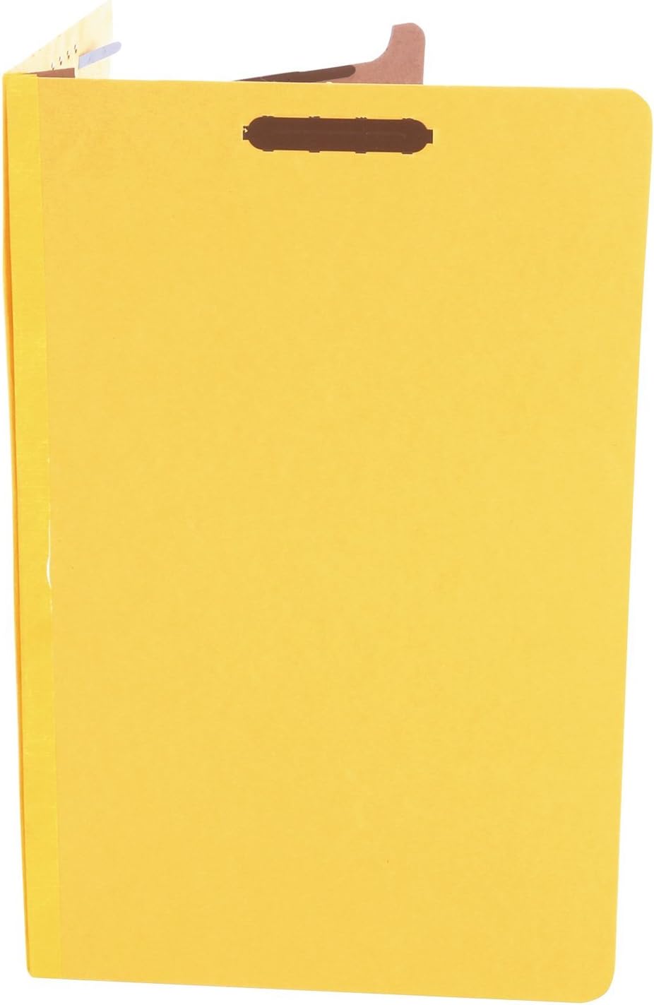 Universal 10214 Pressboard Classification Folders, Legal, Four-Section, Yellow, 10/Box