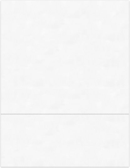 PrintWorks Professional 3 2/3" Horizontal Perforated Paper 8.5” x 11” - Perfect For W-2, 1099, & Statement Use - Made in the USA - 500 Sheets - 20 lb - Printer Compatible - White (04124)