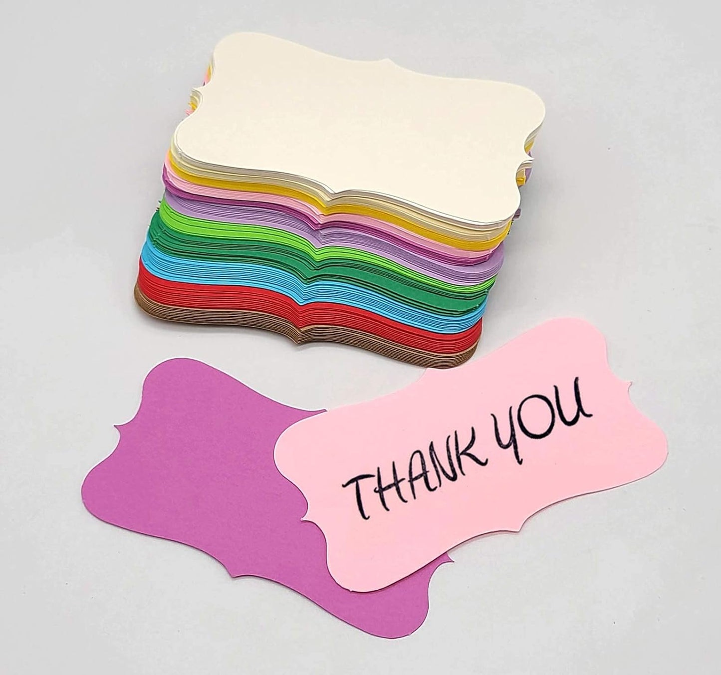 PPAPPAPPIYO Color Blank index cards Business Cards (110) Paper 3.5 in x 2 in - Blank