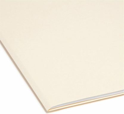 Smead SuperTab File Folder, Oversized 1/3-Cut Tab, Letter Size, Manila, 100 Per Box (10301)