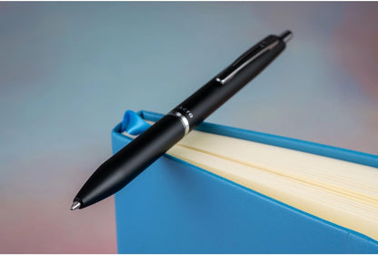 PILOT Acroball 1000 Ultra-Premium Refillable & Retractable Ball Point Pen, Gold Barrel, Fine Point, Black Ink, Single Pen (13662).