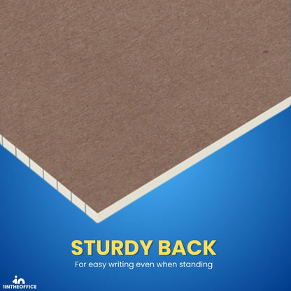 1InTheOffice Note Pads 5x8, Writing Pads, Lined Note Pads, Narrow Ruled, 50 Sheets/Pad, 12 Pack