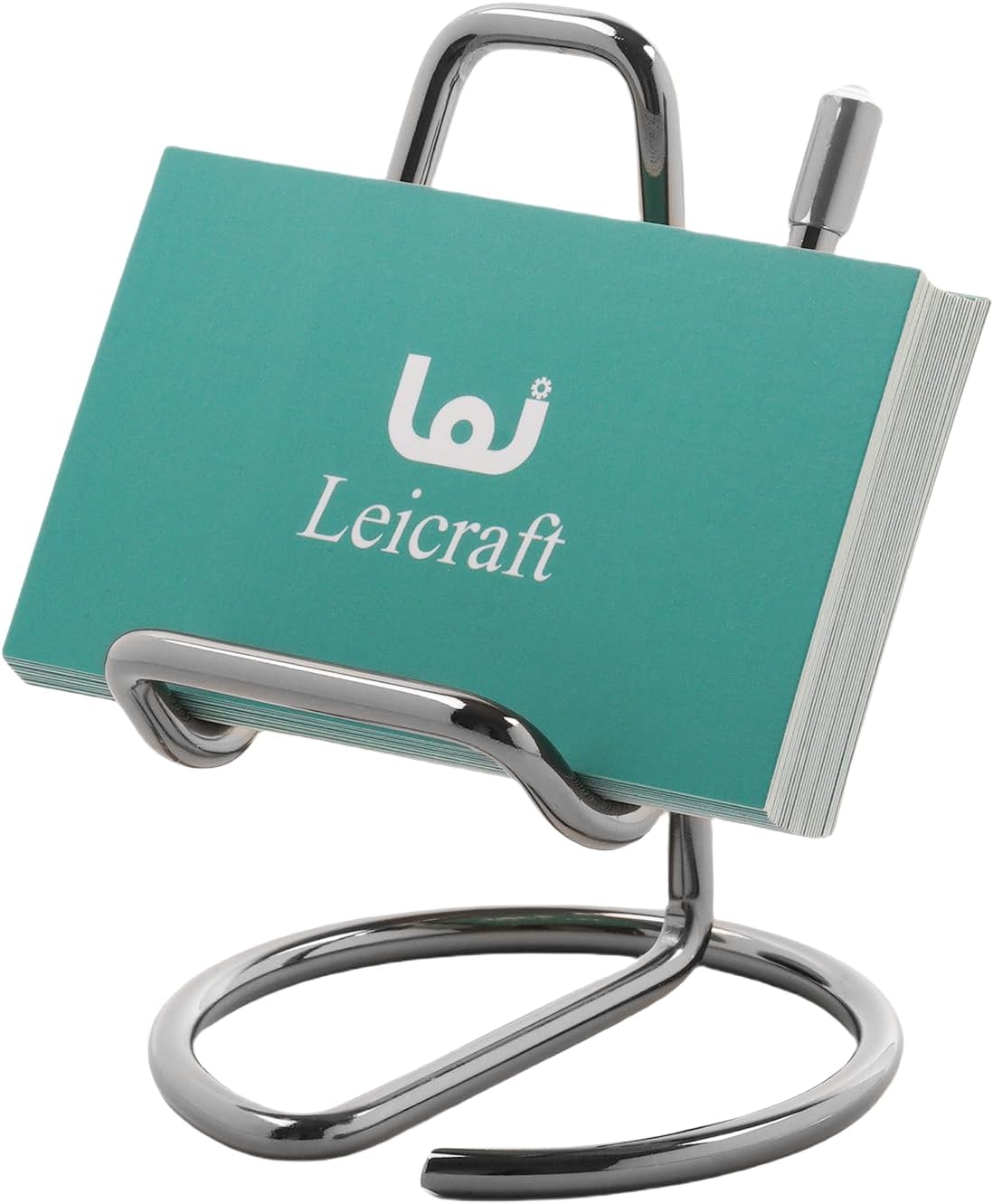 Business Card Holder for Desk, Cute Metal Card Organizers and Office Desk Accessories for Men and Women (Golden)