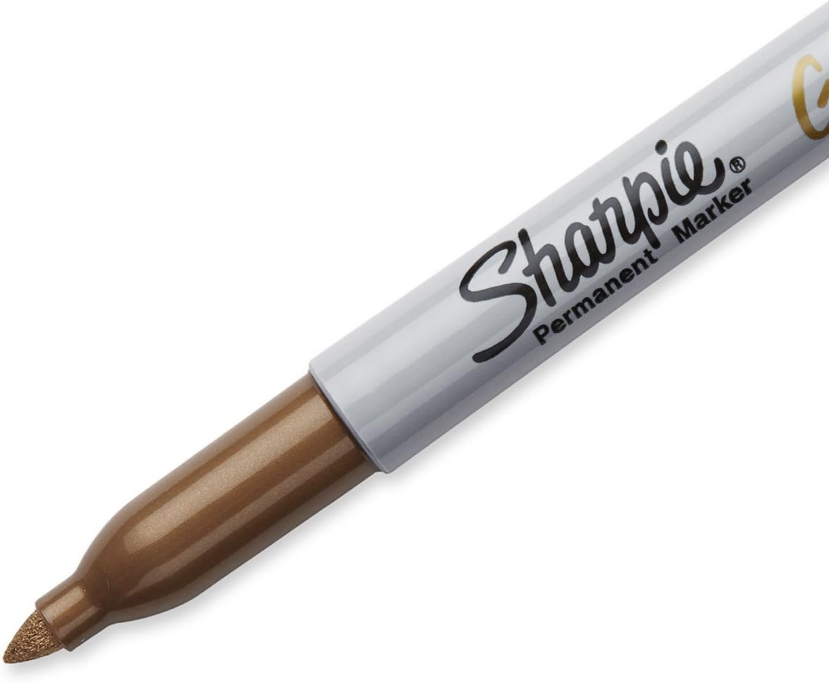 Sharpie Metallic Permanent Markers | Fine Point for Bold Details | Gold | 1 Marker Pen
