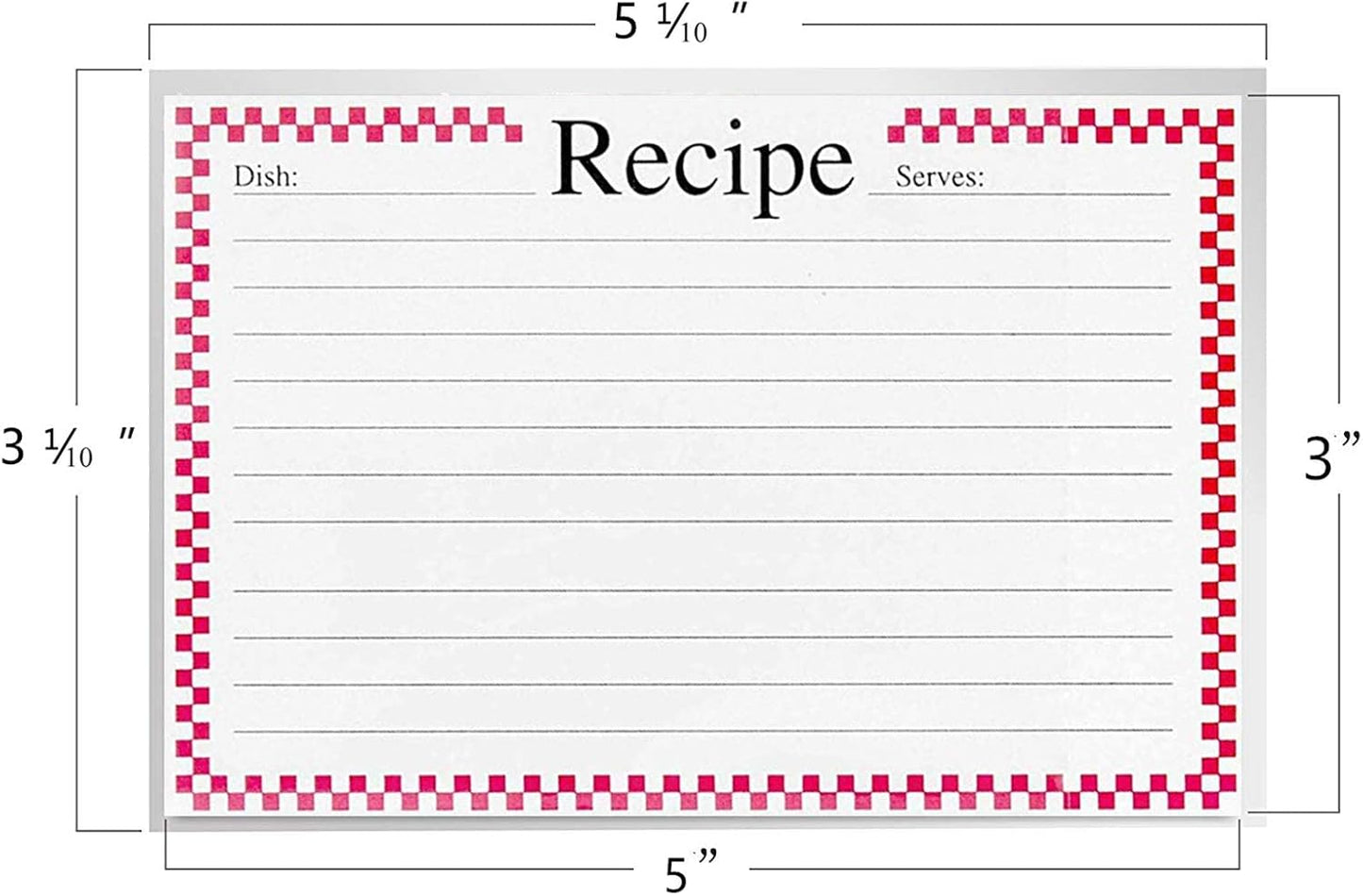 3x5 Recipe Card Protectors,100 Count,Recipe Card Covers,Index Card Sleeve