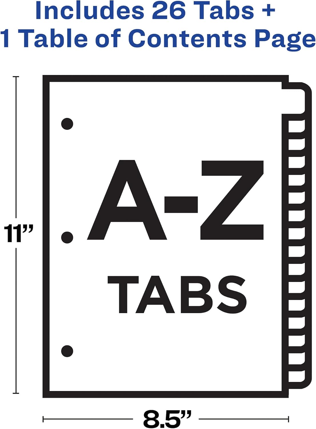 Avery A-Z Legal Exhibit Dividers for 3 Ring Binders, 25-Tab Set, Allstate Style, 1 Binder Divider Set (01700)
