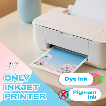Uinkit 37lb Thin Flyer Paper Glossy 8.5x11 Inkjet 100 Sheets Single Side DIY Chip Bag 135gsm Printer Picture for Inkjet Printer with Dye Ink Letter size A4 Brochure (8.5X11X100)