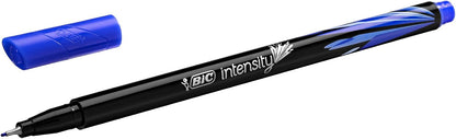 Bic Intensity 0.4 mm Fine Point Writing Felt Tip Pens (Pack of 12) 12 Black