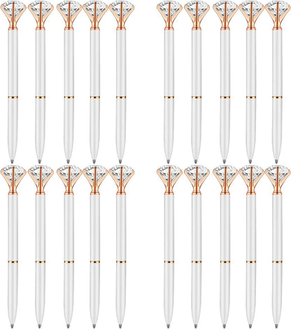 PASISIBICK 3.2 in Black Ink Ballpoint Pen Refills for Metal Diamond Pen(Pack of 20)