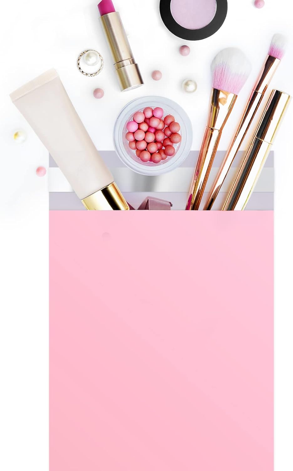 Metronic Poly Mailers 10X13 100 Pack, Strong Adhesive Shipping Envelopes for Clothing, Medium Shipping Bags for Small Businesses, Waterproof Mailers Poly Bags, Packages Bags Light Pink