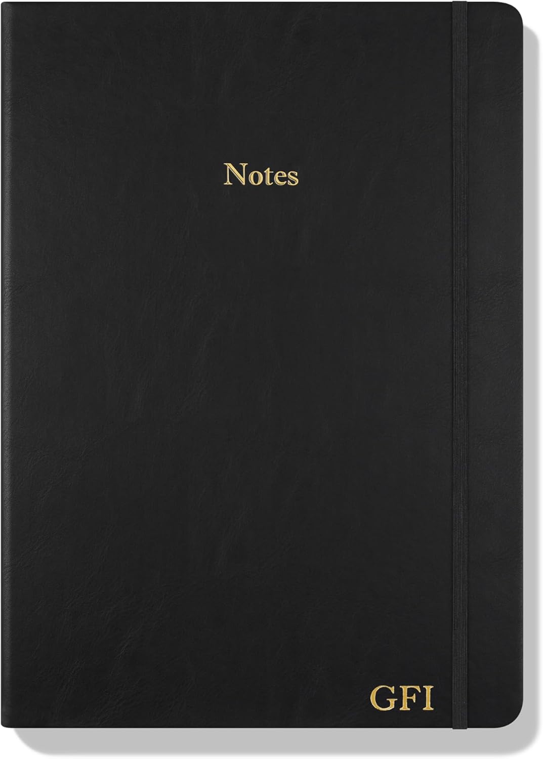 Wykeham's Executive Notebook – 8.5" x 12" – Customization Available (Personalized Black – Lined)