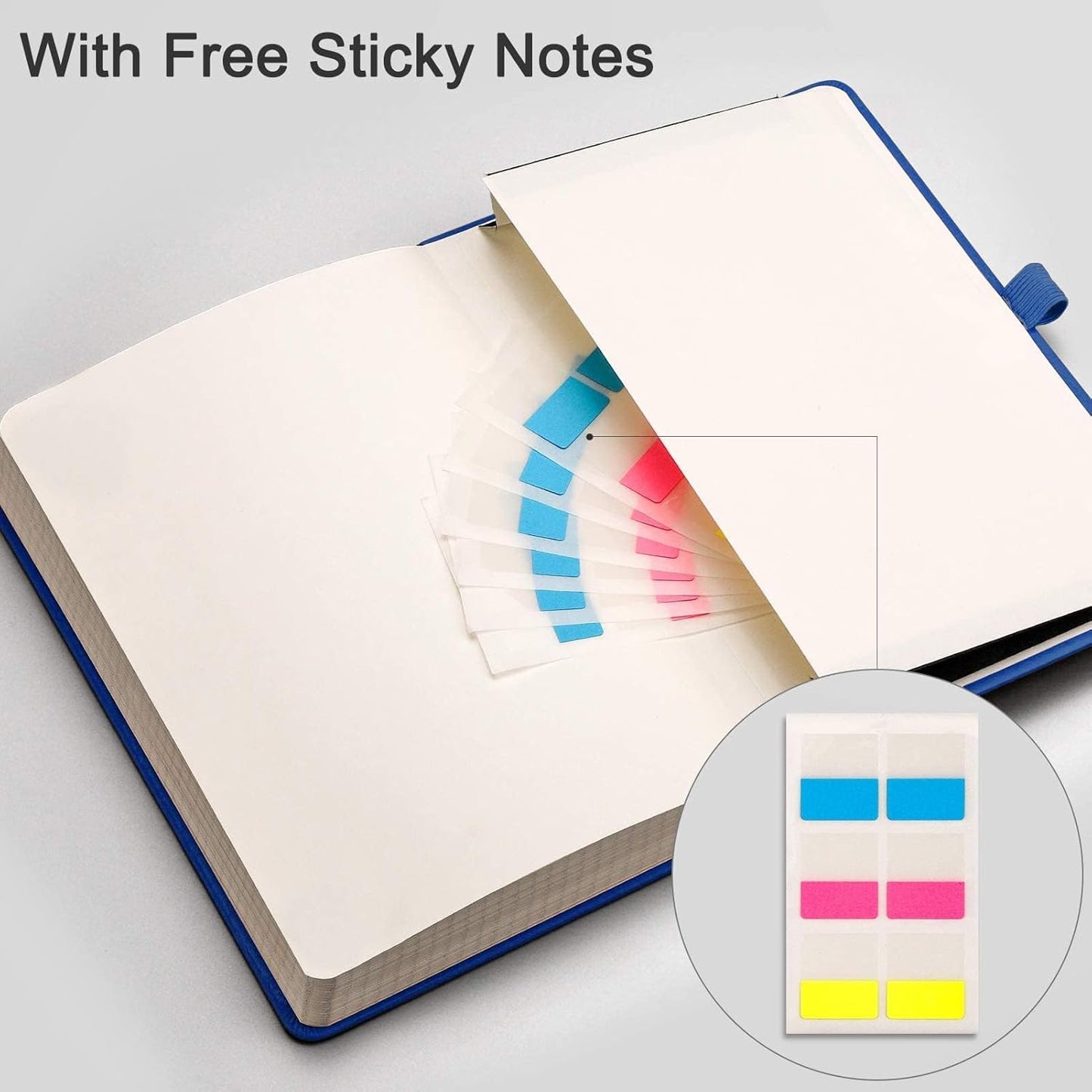 EMSHOI Graph Paper Notebook - 256 Pages A5 Graph Notebook/Journal, Hard Cover, 120gsm Thick Paper, Smooth PU Leather, Inner Pocket, 5.75'' × 8.38''-Black