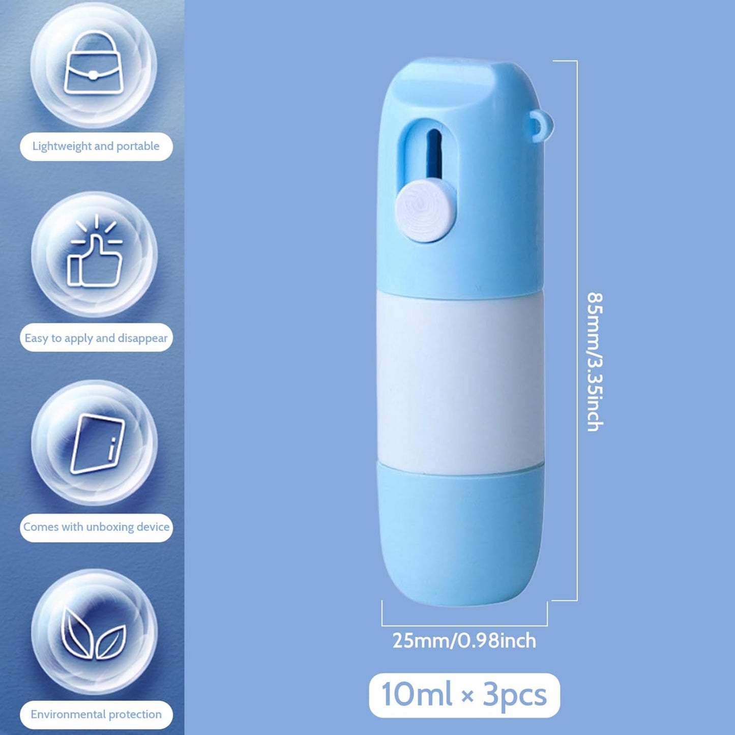 Thermal Paper Correction Fluid with Parcel Opener,3Pcs Personal Privacy Protection Artifact,2 in 1 Anti Information Leakage Erase Device for Package Labels,Bills