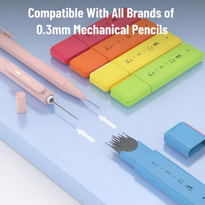 Mr. Pen- 0.5 mm Lead Refills for Mechanical Pencils, 500 pcs (100 per Tube), Black, HB Graphite Lead, Standard Mechanical Pencil Refills for Drawing and Sketching