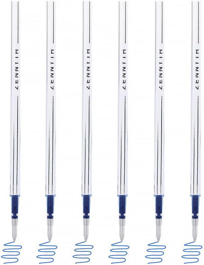 10 Pieces Gel Ink Pen Refills Replaceable Ballpoint Black Ink Pen Refills Extra Fine Point 0.5mm Smooth Writing for Office School Supplies (Black Ink)