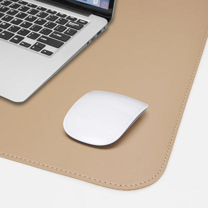 Large Desk Mat 47.2" x 17" Leather Desk Pad Protector with Natural Cork & PU Leather, Non-Slip Office Desk Mat, Large Mouse Pad, Waterproof Desk Blotter pad for Office&Home(Black)