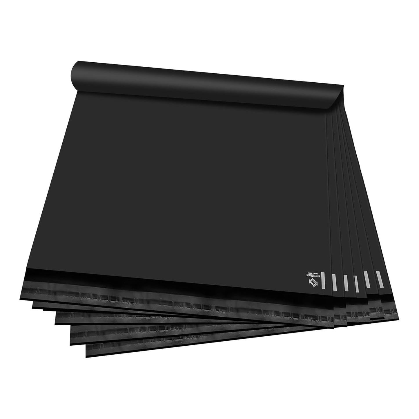 KKBESTPACK 100 Pcs 12x15.5 Poly Mailer Envelopes Shipping Bags Self Adhesive Waterproof Bags (Black), 12 x 15.5