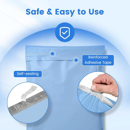 Metronic White Poly Mailers 14.5x19 100 Pack, Large Shipping bags Self-Seal Shipping Envelopes , Packaging Envelope for Small Business, Boutique, Clothing