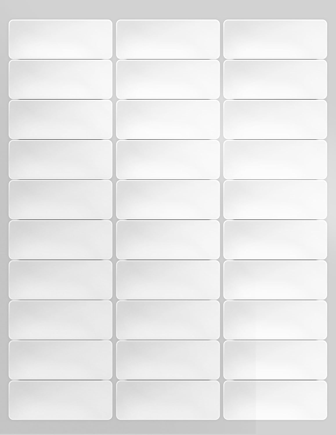enKo 1 x 2-5/8 Inch 30 Up Return Mailing Address Labels White Printable FBA Labels (100 Sheets, 3000 Labels)