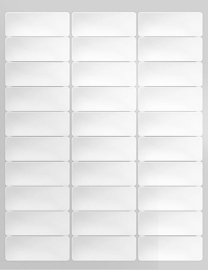 enKo 1 x 2-5/8 Inch 30 Up Return Mailing Address Labels White Printable FBA Labels (100 Sheets, 3000 Labels)