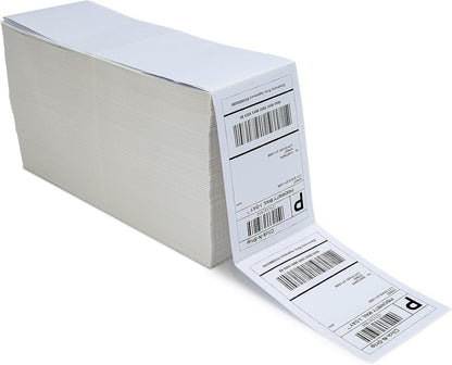 L LIKED 200 4x6 Thermal Labels Fanfold, Direct Thermal Shipping Labels - Perforated and Strong Adhesive