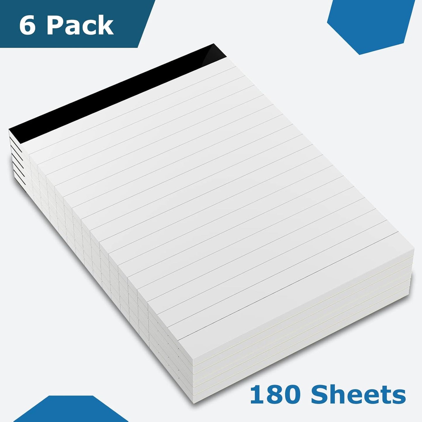 12 Pack Note Pads Refills 4 x 6 Inch Memo Pads Writing Pads, White Small Notepads Scratch Pads Mini Notepad with 30 Sheets Lined Paper in Each Pad