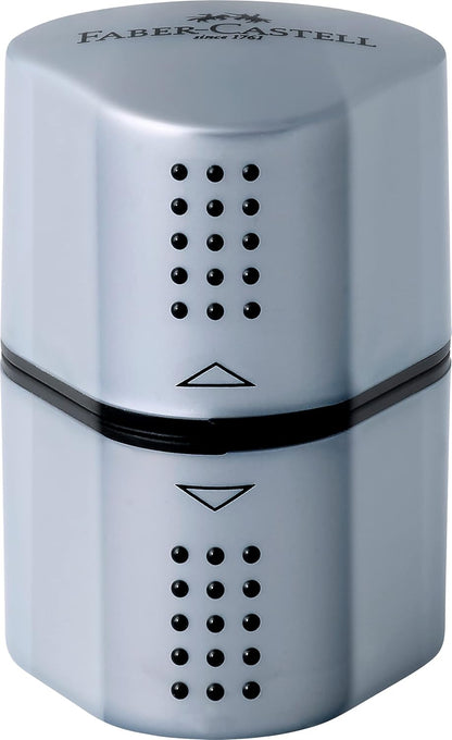 Faber-Castell Grip Trio Pencil Sharpener: Silver